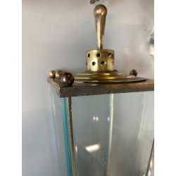 COPPIA APPLIQUE ESTERNO METALLO DORATO VETRO MOLATO WALL LAMP MID CENTURY MODERN