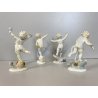 4 FIGURE PORCELLANA Metzler & Ortloff CHERUBINI PUTTI QUATTRO STAGIONI GERMANY