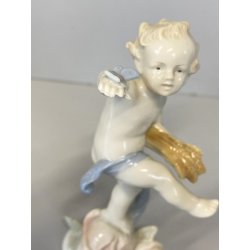 4 FIGURE PORCELLANA Metzler & Ortloff CHERUBINI PUTTI QUATTRO STAGIONI GERMANY