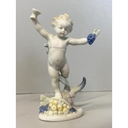 4 FIGURE PORCELLANA Metzler & Ortloff CHERUBINI PUTTI QUATTRO STAGIONI GERMANY