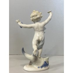 4 FIGURE PORCELLANA Metzler & Ortloff CHERUBINI PUTTI QUATTRO STAGIONI GERMANY