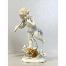 4 FIGURE PORCELLANA Metzler & Ortloff CHERUBINI PUTTI QUATTRO STAGIONI GERMANY