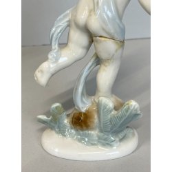 4 FIGURE PORCELLANA Metzler & Ortloff CHERUBINI PUTTI QUATTRO STAGIONI GERMANY