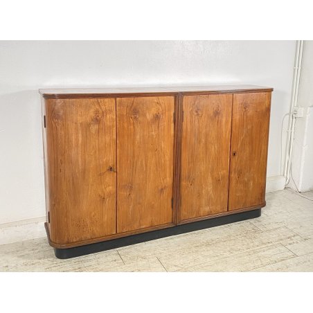 CREDENZA ART DEC­Ò MOBILE BAR ANNI 40 SIDEBOARD VINTAGE LEGNO NOCE DISPENSA