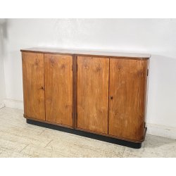 CREDENZA ART DEC­Ò MOBILE BAR ANNI 40 SIDEBOARD VINTAGE LEGNO NOCE DISPENSA