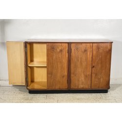 CREDENZA ART DEC­Ò MOBILE BAR ANNI 40 SIDEBOARD VINTAGE LEGNO NOCE DISPENSA