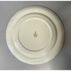 PIATTO DECORATIVO CERAMICA SCI LAVENO Guido Andlovitz  FIGURE VECCHIA MILANO '30