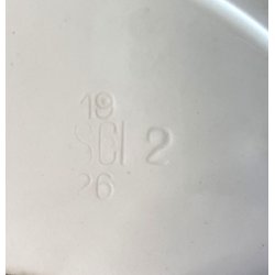 PIATTO DECORATIVO CERAMICA SCI LAVENO Guido Andlovitz  FIGURE VECCHIA MILANO '30