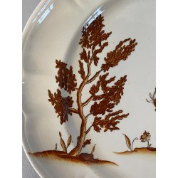 PIATTO DECORATIVO CERAMICA SCI LAVENO Guido Andlovitz  FIGURE VECCHIA MILANO '30