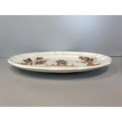 PIATTO DECORATIVO CERAMICA SCI LAVENO Guido Andlovitz  FIGURE VECCHIA MILANO '30