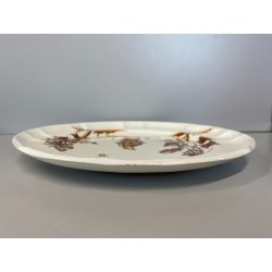 PIATTO DECORATIVO CERAMICA SCI LAVENO Guido Andlovitz  FIGURE VECCHIA MILANO '30