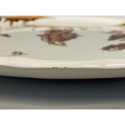 PIATTO DECORATIVO CERAMICA SCI LAVENO Guido Andlovitz  FIGURE VECCHIA MILANO '30