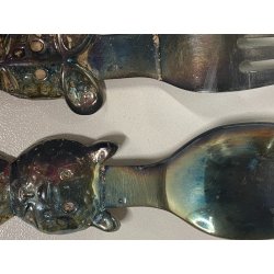 SET POSATE BIMBO DESIGN Roux-Marquand ORFEVRE FRANCE SILVERPLATED '900