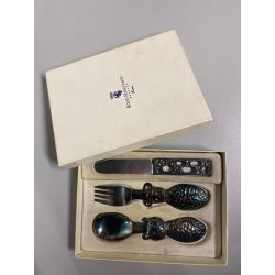 SET POSATE BIMBO DESIGN Roux-Marquand ORFEVRE FRANCE SILVERPLATED '900