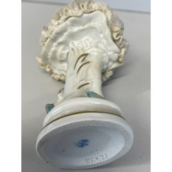 FIGURA STATUINA PORCELLANA BALLERINA TUTU  12498/18 PIZZO DRESDA 12cm/h GERMANY