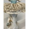 FIGURA STATUINA PORCELLANA BALLERINA TUTU  12498/18 PIZZO DRESDA 12cm/h GERMANY