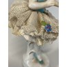 FIGURA STATUINA PORCELLANA BALLERINA TUTU  12498/18 PIZZO DRESDA 12cm/h GERMANY
