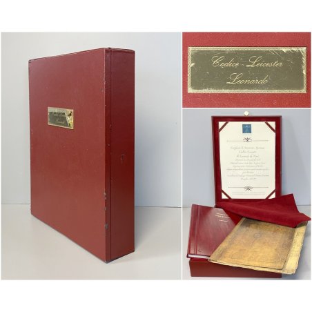 COFANETTO SCATOLA Codice Leicester DI Leonardo Da Vinci ESEMPLARE 49/99