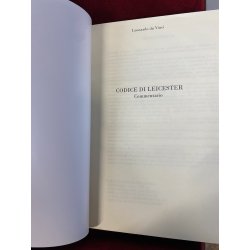 COFANETTO SCATOLA Codice Leicester DI Leonardo Da Vinci ESEMPLARE 49/99