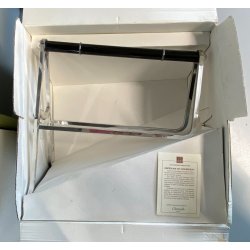 PORTABOTTIGLIE Jacques Adnet & Christofle Francia PLACCATO ARGENTO LACCA CINESE