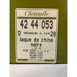 PORTABOTTIGLIE Jacques Adnet & Christofle Francia PLACCATO ARGENTO LACCA CINESE