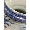 COPPIA VASO IDRIA MAIOLICA CE. AS. BIANCO BLU ALBISOLA 34 cm/h '60