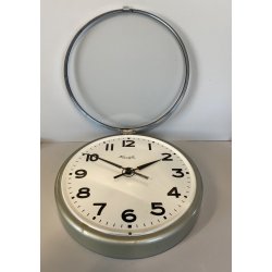 RARO OROLOGIO da PARETE INDUSTRIALE Elettromeccanico Kienzle ø 32cm NON FUNZIONA
