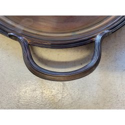 VASSOIO OVALE con MANICI "Cléry" Christofle PLATEAU ANSES 53x42cm FRANCIA '900