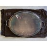 VASSOIO OVALE con MANICI "Cléry" Christofle PLATEAU ANSES 53x42cm FRANCIA '900