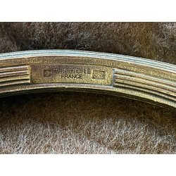 VASSOIO OVALE con MANICI "Cléry" Christofle PLATEAU ANSES 53x42cm FRANCIA '900