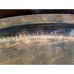 VASSOIO OVALE con MANICI "Cléry" Christofle PLATEAU ANSES 53x42cm FRANCIA '900