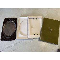 VASSOIO OVALE con MANICI "Cléry" Christofle PLATEAU ANSES 53x42cm FRANCIA '900