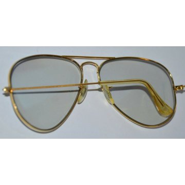 RARO RAY BAN U.S.A. VINTAGE Bausch Lomb LENTI GRIGIO FUME' occhiali sole AVIATOR