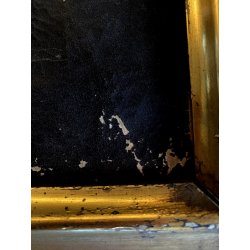 ANTICO DIPINTO OLIO TELA RITRATTO BAMBINO BIONDO FOULARD BIANCO EPOCA '800/'900