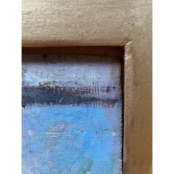 ANTICO DIPINTO OLIO SCENA RELIGIOSA MADONNA BAMBINI CRESIMA BATTESIMO MATERNITA'