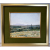 QUADRO DIPINTO OLIO Eraldo Coda  PAESAGGIO AIX EN PROVENCE Puyricard LUGLIO '50
