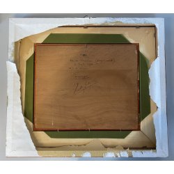 QUADRO DIPINTO OLIO Eraldo Coda  PAESAGGIO AIX EN PROVENCE Puyricard LUGLIO '50