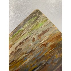 QUADRO DIPINTO OLIO Eraldo Coda MARINA PAESAGGIO La Spezia DOMENICA in CANTIERE