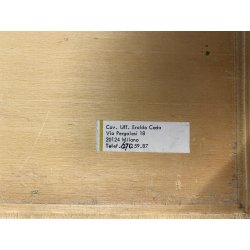 QUADRO DIPINTO OLIO Eraldo Coda MARINA PAESAGGIO La Spezia DOMENICA in CANTIERE