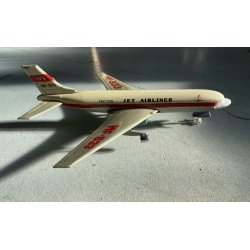 GIOCO LATTA VINTAGE AEREO FRICTION Jet Airliner BOEING MF-833 FUNZIONA CHINA '60