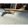 GIOCO LATTA VINTAGE AEREO FRICTION Jet Airliner BOEING MF-833 FUNZIONA CHINA '60