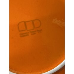 VINTAGE SET 5 pers DESIGN Franco Pozzi SERVIZIO THE CERAMICA ARANCIONE TEIERA 70