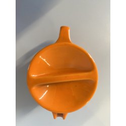 VINTAGE SET 5 pers DESIGN Franco Pozzi SERVIZIO THE CERAMICA ARANCIONE TEIERA 70