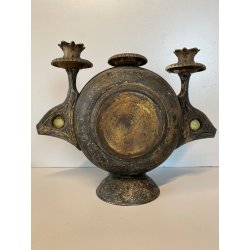 OROLOGIO DA CAMINO Junghans CLOCK CLOCHE ART NOUVEAU  NON funziona ø 23 cm/h