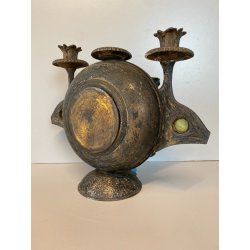 OROLOGIO DA CAMINO Junghans CLOCK CLOCHE ART NOUVEAU  NON funziona ø 23 cm/h