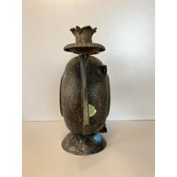 OROLOGIO DA CAMINO Junghans CLOCK CLOCHE ART NOUVEAU  NON funziona ø 23 cm/h