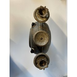 OROLOGIO DA CAMINO Junghans CLOCK CLOCHE ART NOUVEAU  NON funziona ø 23 cm/h