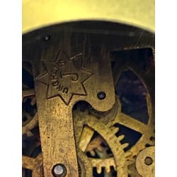 OROLOGIO DA CAMINO Junghans CLOCK CLOCHE ART NOUVEAU  NON funziona ø 23 cm/h