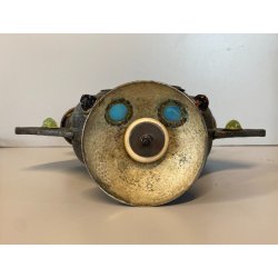 OROLOGIO DA CAMINO Junghans CLOCK CLOCHE ART NOUVEAU  NON funziona ø 23 cm/h