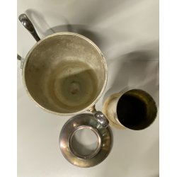 COPPA SECCHIELLO per CHAMPAGNE F.lli Broggi MILANO METALLO ARGENTATO ART DECO